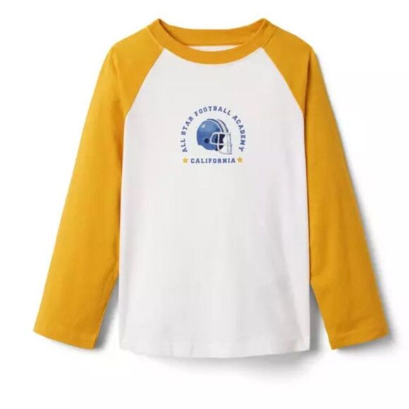Janie and Jack 100049457 Football Raglan Tee NWT size 6-12 months - Picture 1 of 7
